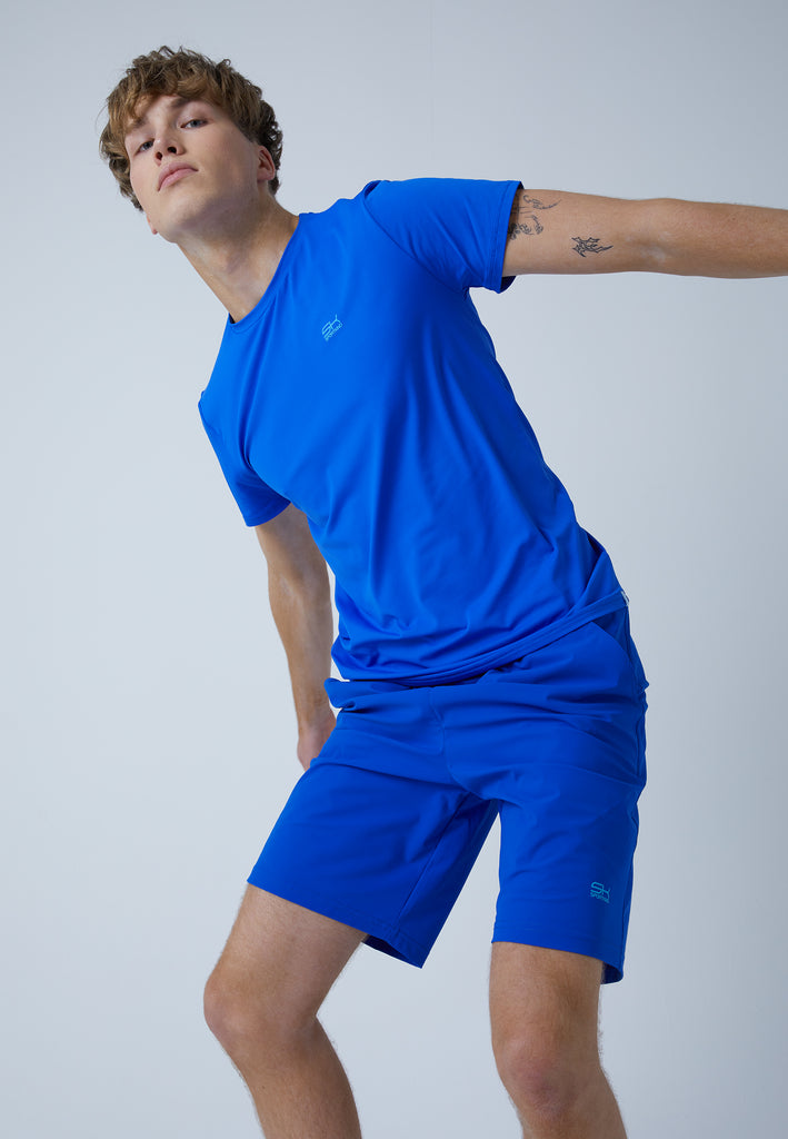 Jungen & Herren und Gender Tennis Shorts lang, kobaltblau von SPORTKIND