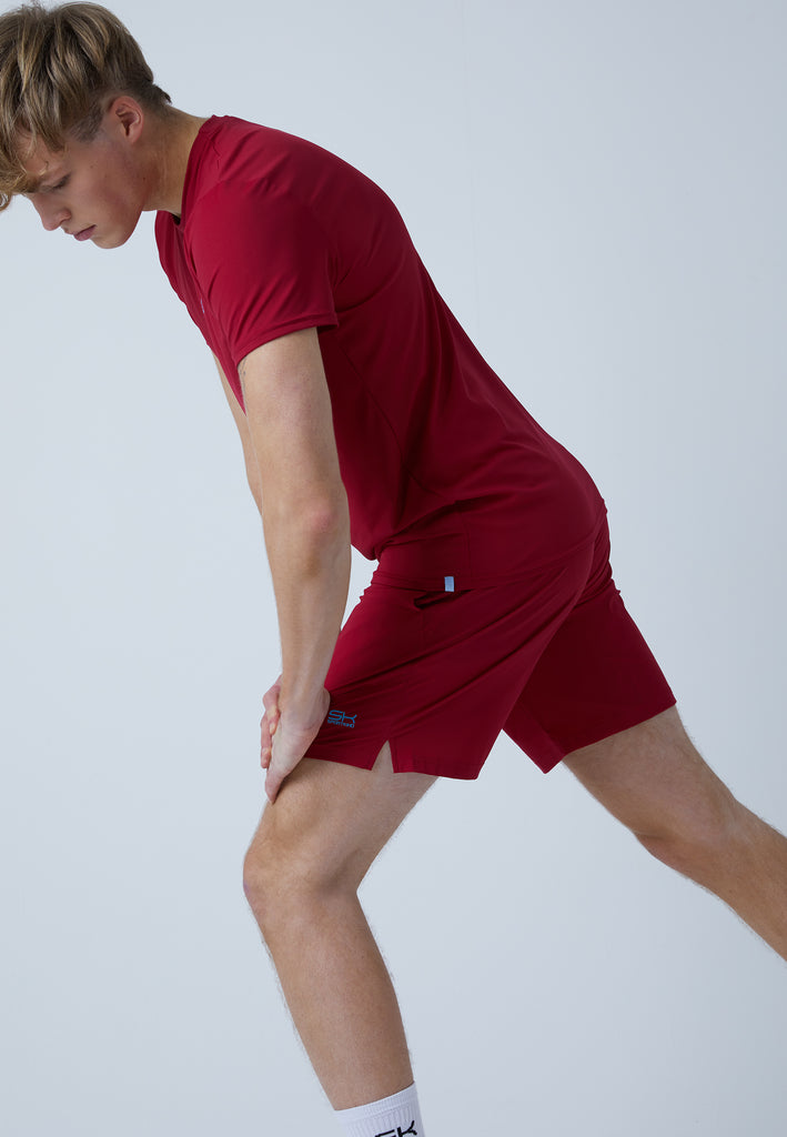 Jungen & Herren und Gender Tennis Shorts regular, bordeaux rot von SPORTKIND