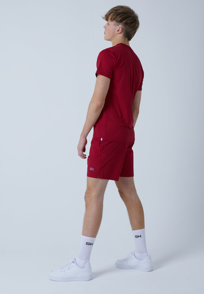 Jungen & Herren und Gender Tennis Shorts regular, bordeaux rot von SPORTKIND