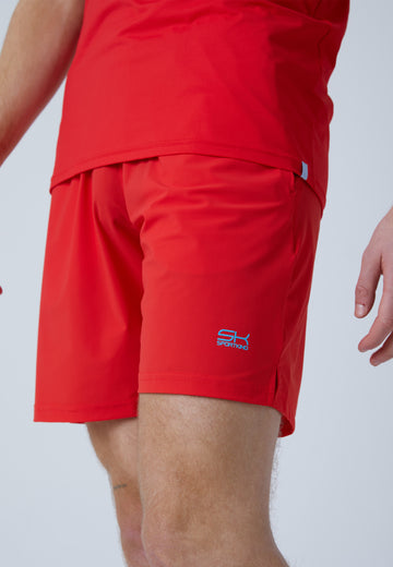 Jungen & Herren und Gender Tennis Shorts regular, rot von SPORTKIND