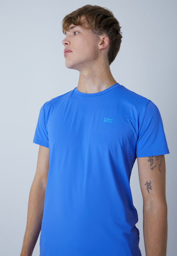Jungen & Herren und Gender Tennis T-Shirt Rundhals, kornblumenblau von SPORTKIND