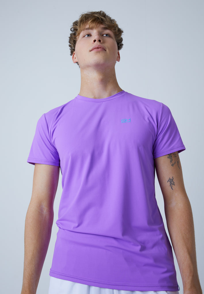 Jungen & Herren und Gender Tennis T-Shirt Rundhals, lila von SPORTKIND