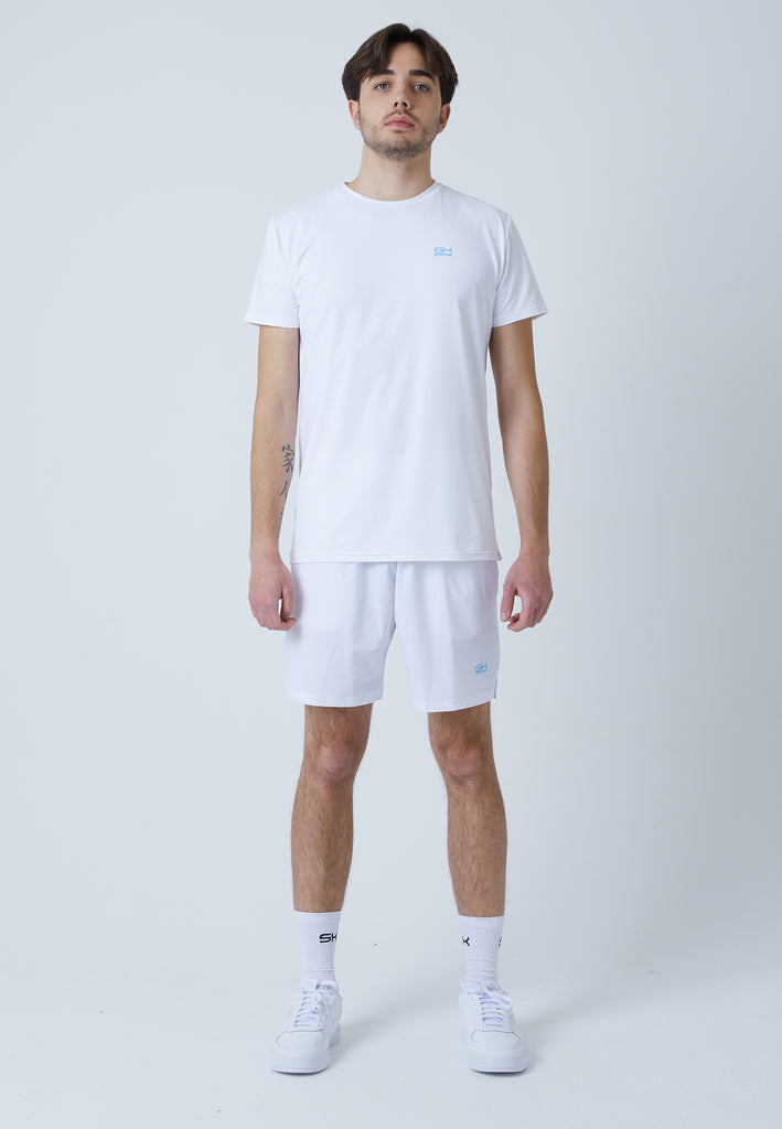 Jungen & Herren und Gender Tennis T-Shirt Rundhals, weiß von SPORTKIND