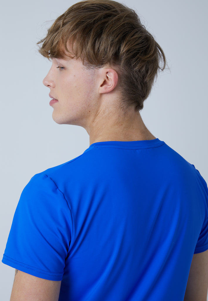 Jungen & Herren und Gender Tennis T-Shirt V-Ausschnitt Herren & Jungen, kobaltblau von SPORTKIND