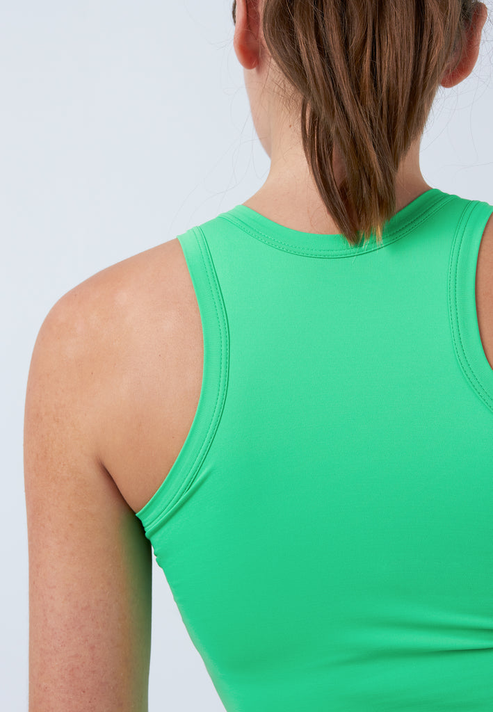Mädchen & Damen und Gender Tennis Tanktop High Neck, grün von SPORTKIND