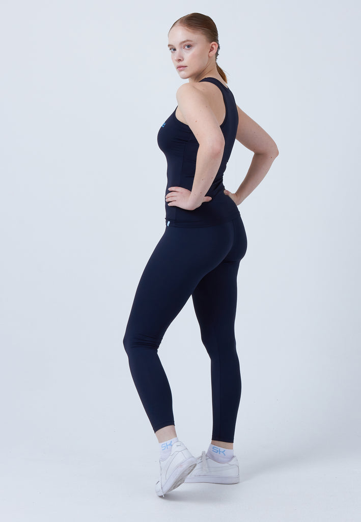 Mädchen & Damen und Gender Tennis Tanktop High Neck, navy blau von SPORTKIND