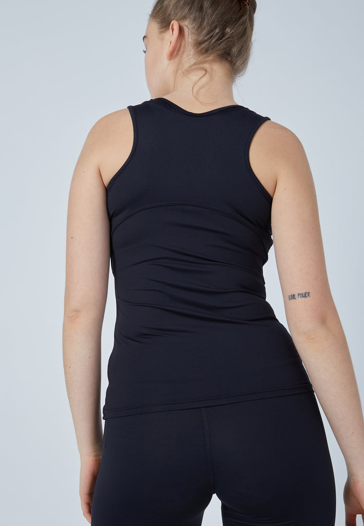 Mädchen & Damen und Gender Tennis Tanktop, schwarz von SPORTKIND