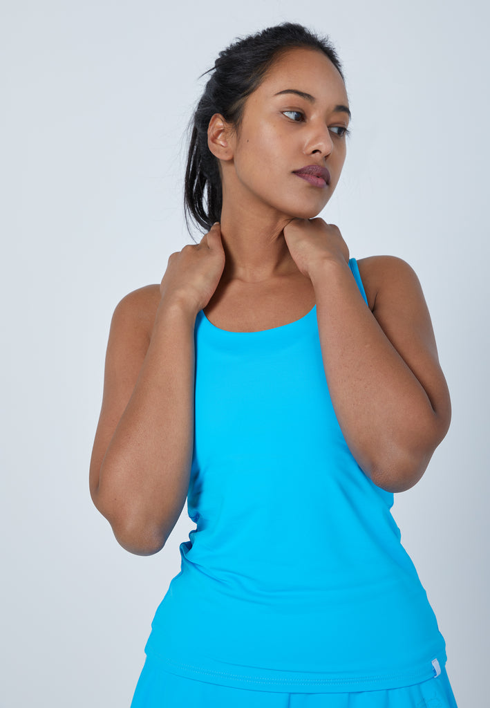 Mädchen & Damen und Gender Tennis Tanktop, türkis von SPORTKIND