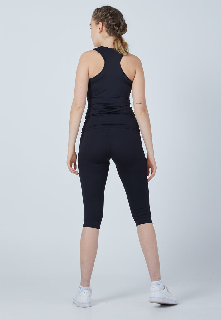 Mädchen & Damen und Gender Tennis Tanktop V-Neck, schwarz von SPORTKIND