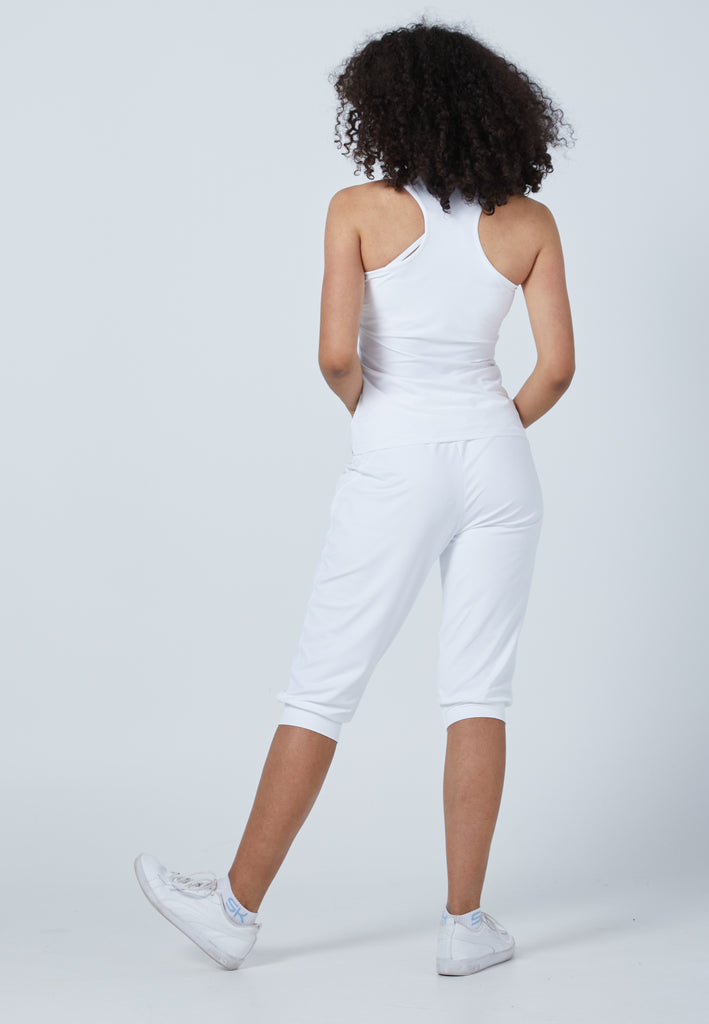 Mädchen & Damen und Gender Tennis Tanktop V-Neck, weiß von SPORTKIND