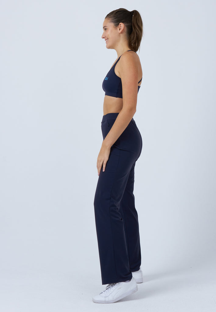 Mädchen & Damen und Gender Tennis Trainingshose lang, navy blau von SPORTKIND