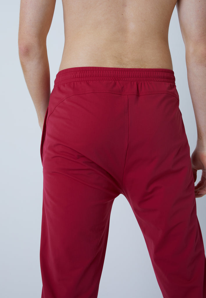 Jungen & Herren und Gender Tennis Trainingshose schmal, bordeaux rot von SPORTKIND