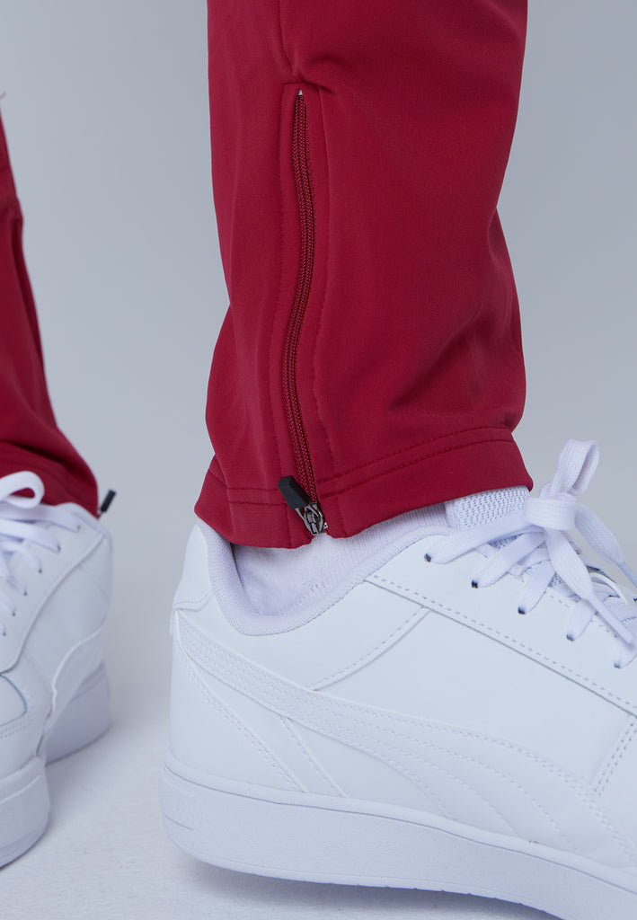 Jungen & Herren und Gender Tennis Trainingshose schmal, bordeaux rot von SPORTKIND