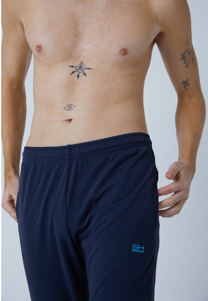 Jungen & Herren und Gender Tennis Trainingshose schmal, navy blau von SPORTKIND