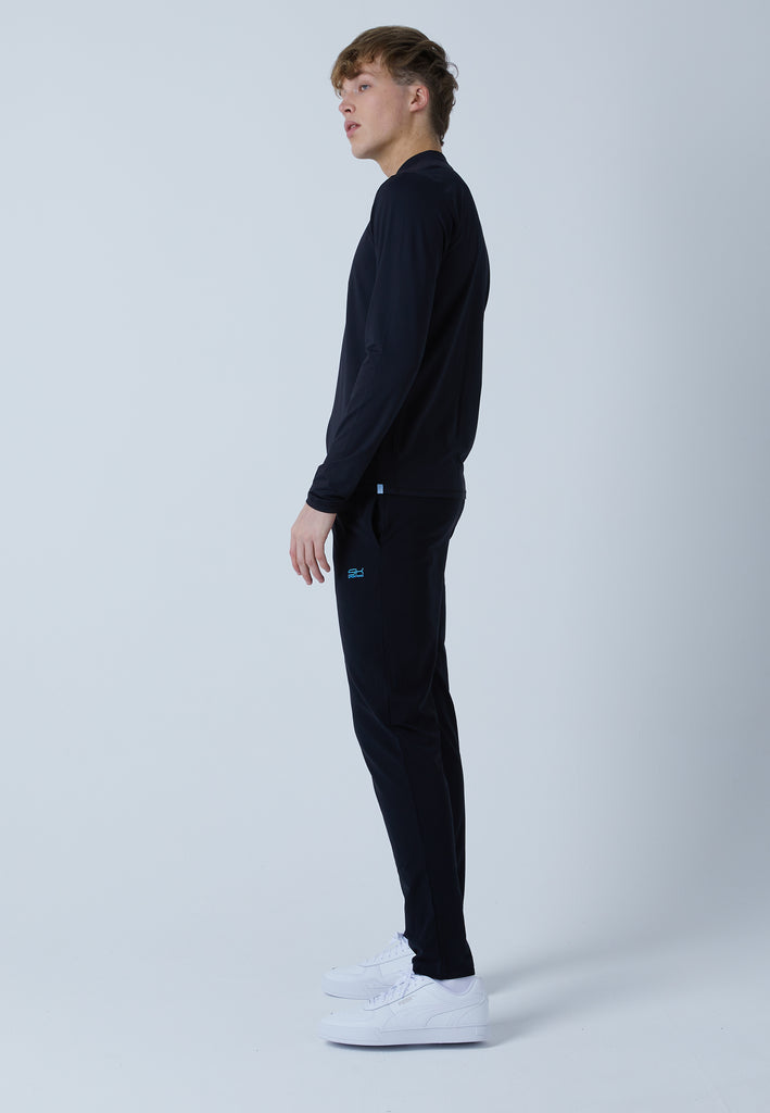 Jungen & Herren und Gender Tennis Trainingshose schmal, schwarz von SPORTKIND