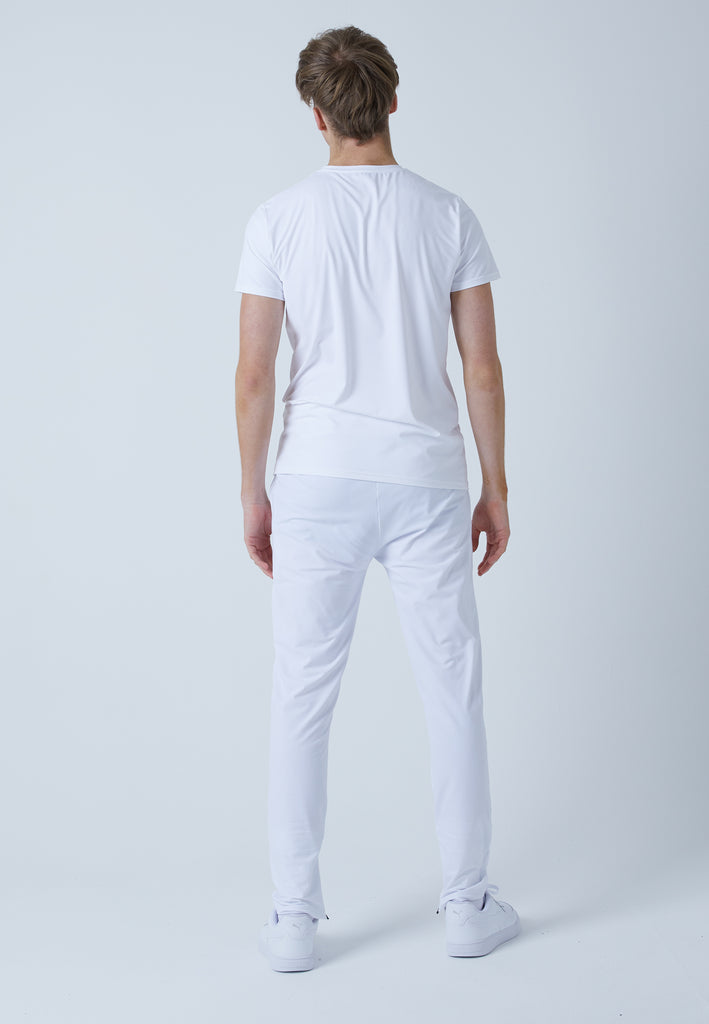 Jungen & Herren und Gender Tennis Trainingshose schmal, weiß von SPORTKIND