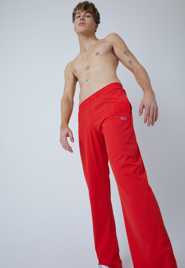 Jungen & Herren und Gender Tennis Trainingshose Woven, rot von SPORTKIND