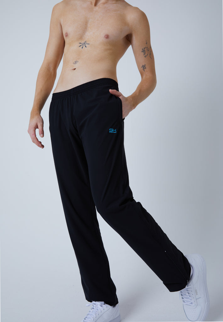 Jungen & Herren und Gender Tennis Trainingshose Woven, schwarz von SPORTKIND