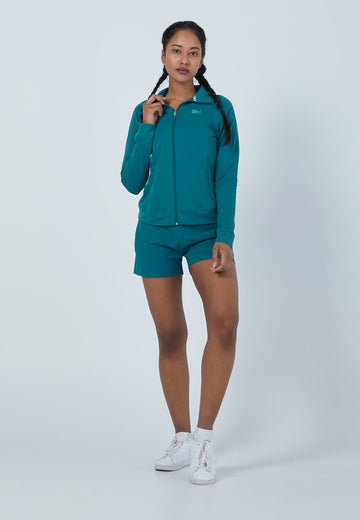Mädchen & Damen und Gender Tennis Trainingsjacke petrol grün von SPORTKIND