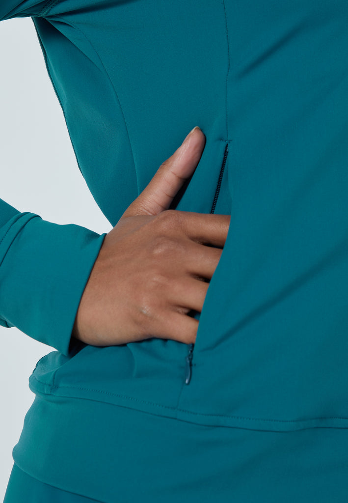 Mädchen & Damen und Gender Tennis Trainingsjacke, petrol grün von SPORTKIND