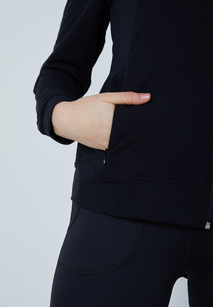 Mädchen & Damen und Gender Tennis Trainingsjacke, schwarz von SPORTKIND