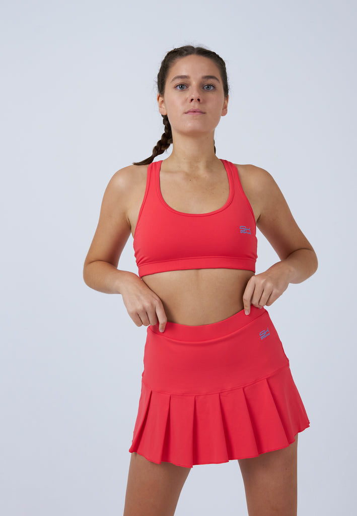 Mädchen & Damen und Gender Tennisrock mit Falten / Skort, pfirsich von SPORTKIND