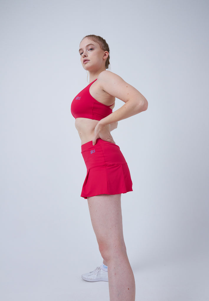 Mädchen & Damen und Gender Tennisrock mit Falten / Skort, pink von SPORTKIND