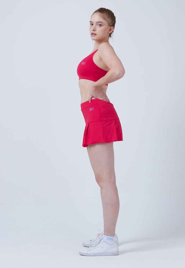 Mädchen & Damen und Gender Tennisrock mit Falten / Skort, pink von SPORTKIND