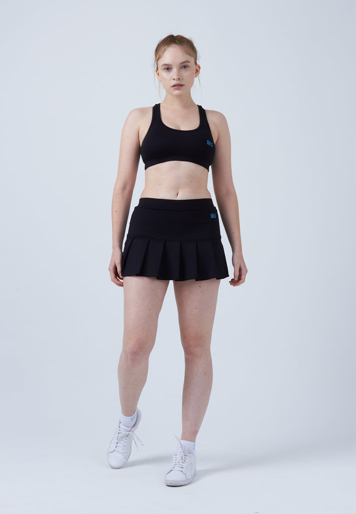Mädchen & Damen und Gender Tennisrock mit Falten / Skort, schwarz von SPORTKIND