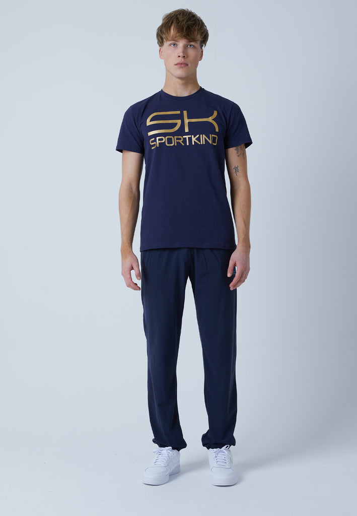 Jungen & Herren und Gender Training T-Shirt Baumwolle Herren & Jungen, navy blau von SPORTKIND