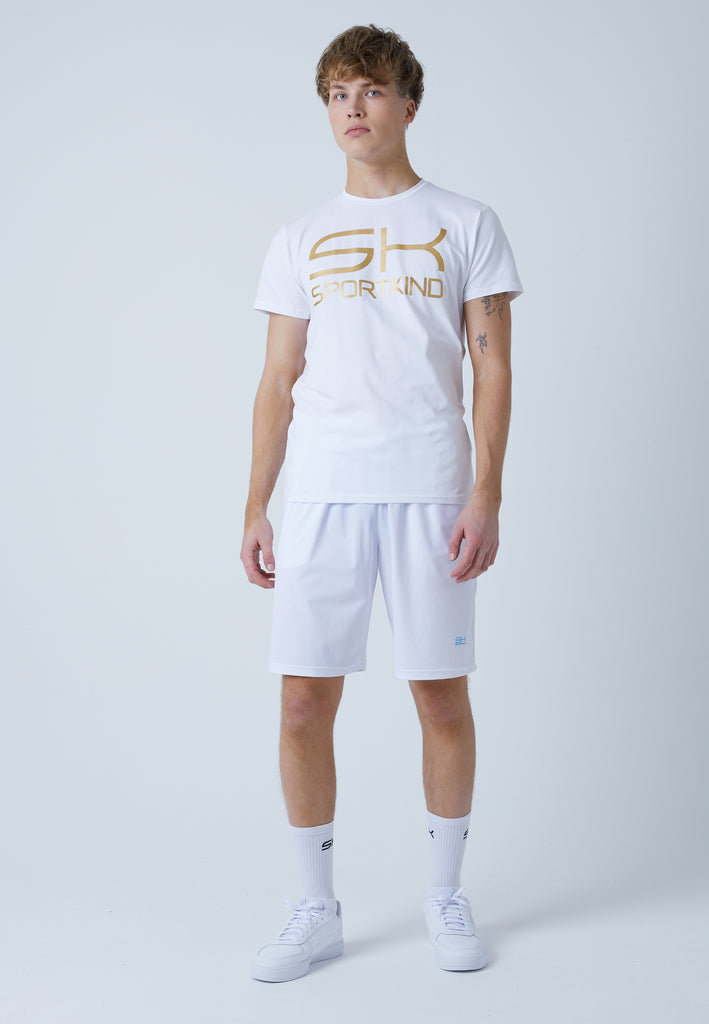 Jungen & Herren und Gender Training T-Shirt Baumwolle Herren & Jungen, weiß von SPORTKIND